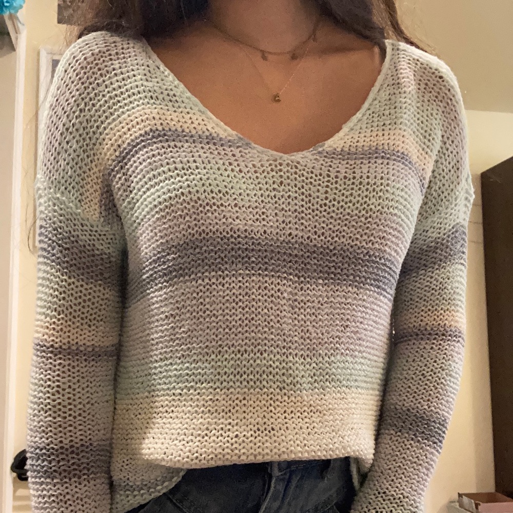 abercrombie striped sweater